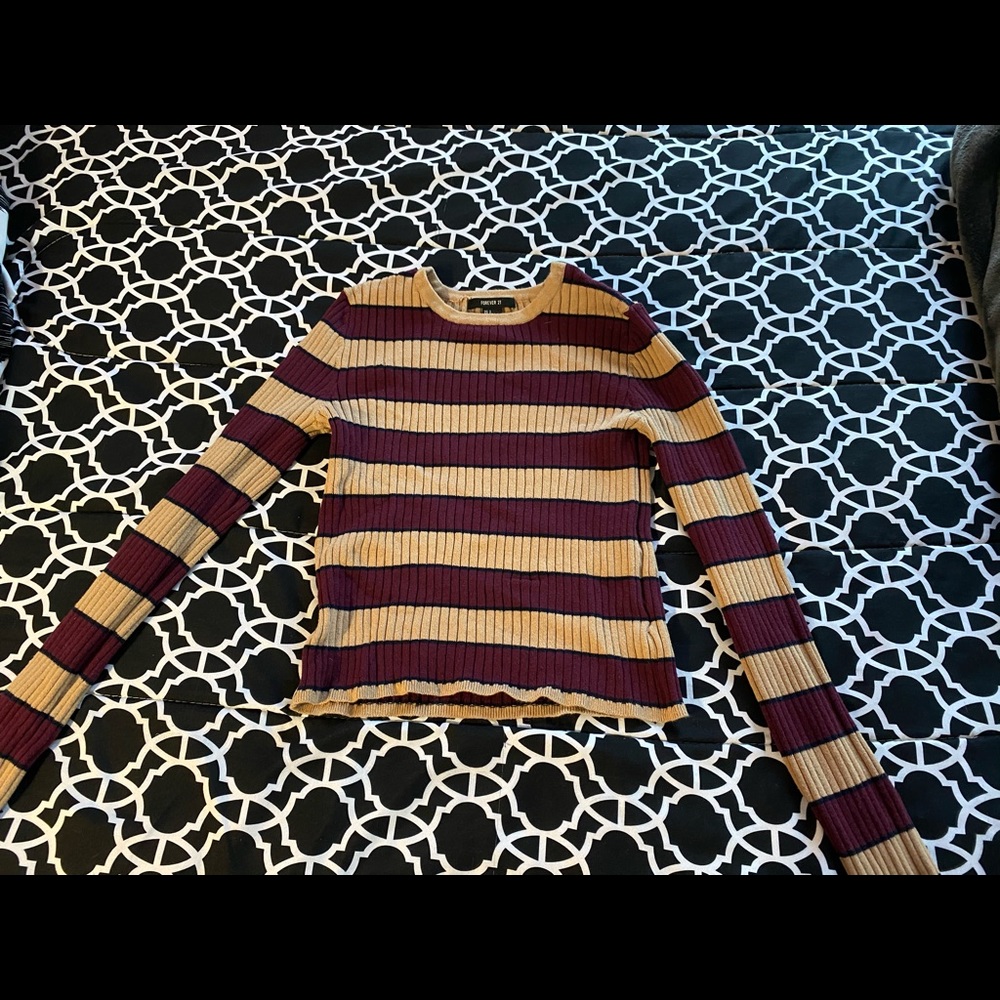 forever 21 knit crop top